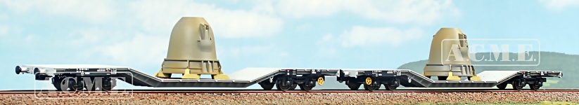 ACME 45191 - H0 - 2-tlg. Set Flachwagen Pfannenladung, FS, Ep. V